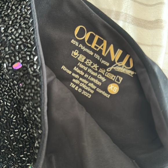 NEW OCEANUS | CAREY SWIMSUIT Glitter Sparkle Cutout one piece - Picture 5 of 11